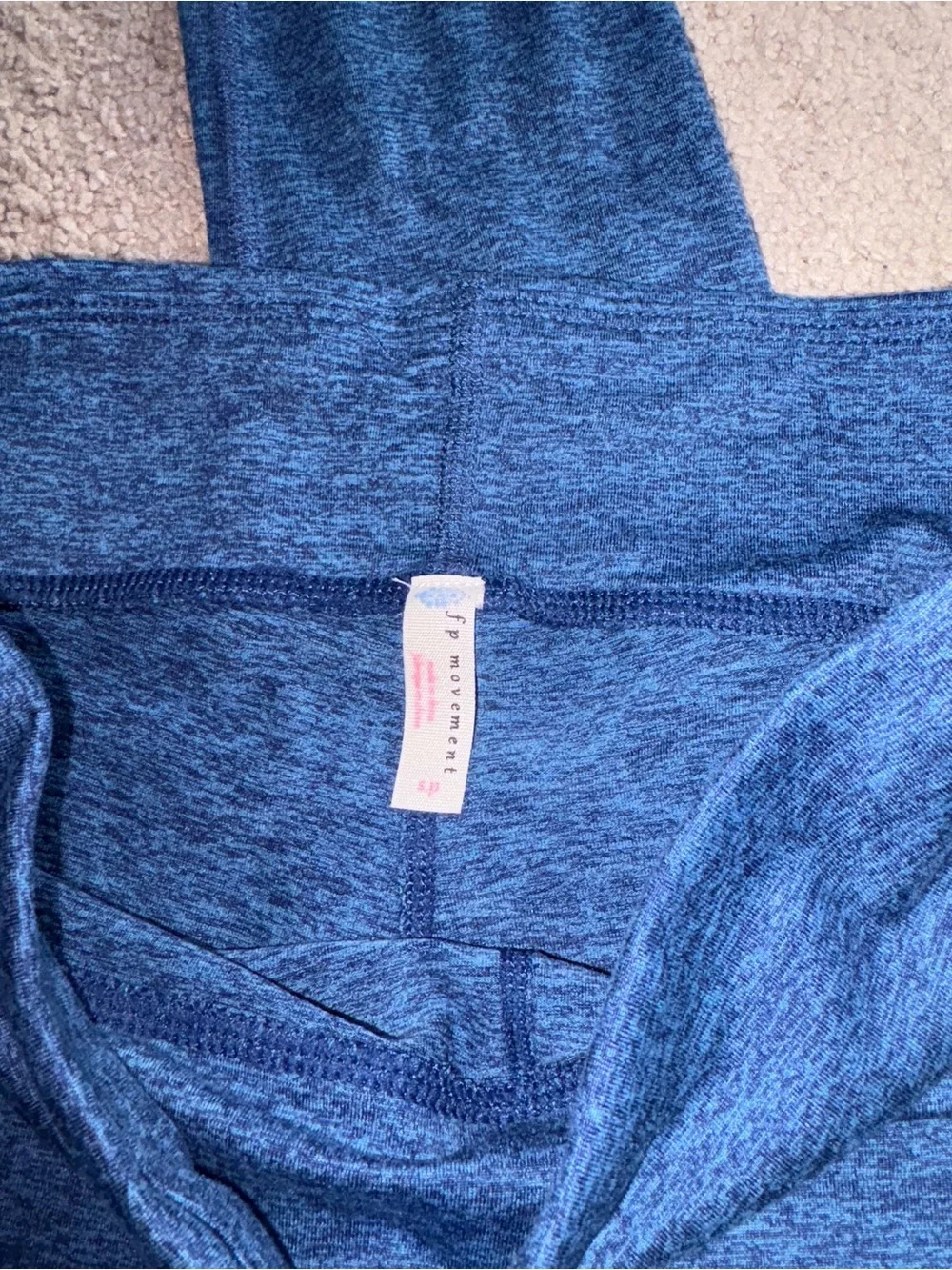 Free People Movement Halo Cut Out Blue Leggings